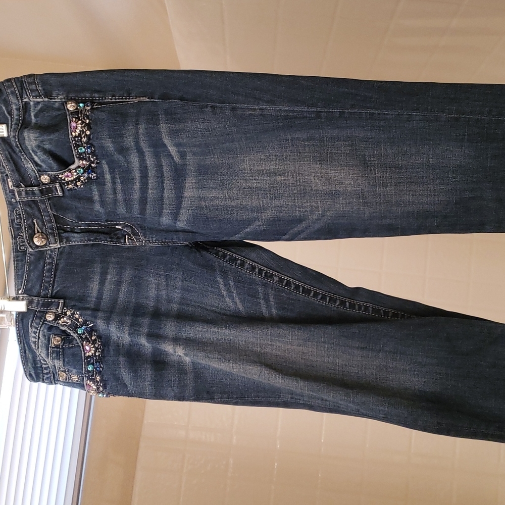 Miss Me Signature Crop Skinny Womens Jeans